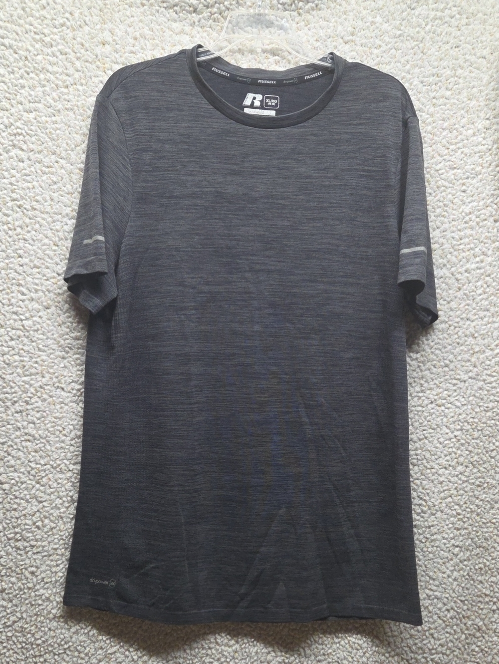 Russell Athletic Dark Charcoal Heather Short Sleeve Performance Tee
